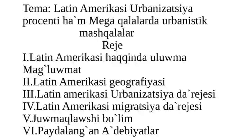 Xaliqlar geografiyasi pa'ninen O`z betinshe (Prezintatsiya) jumisi 3