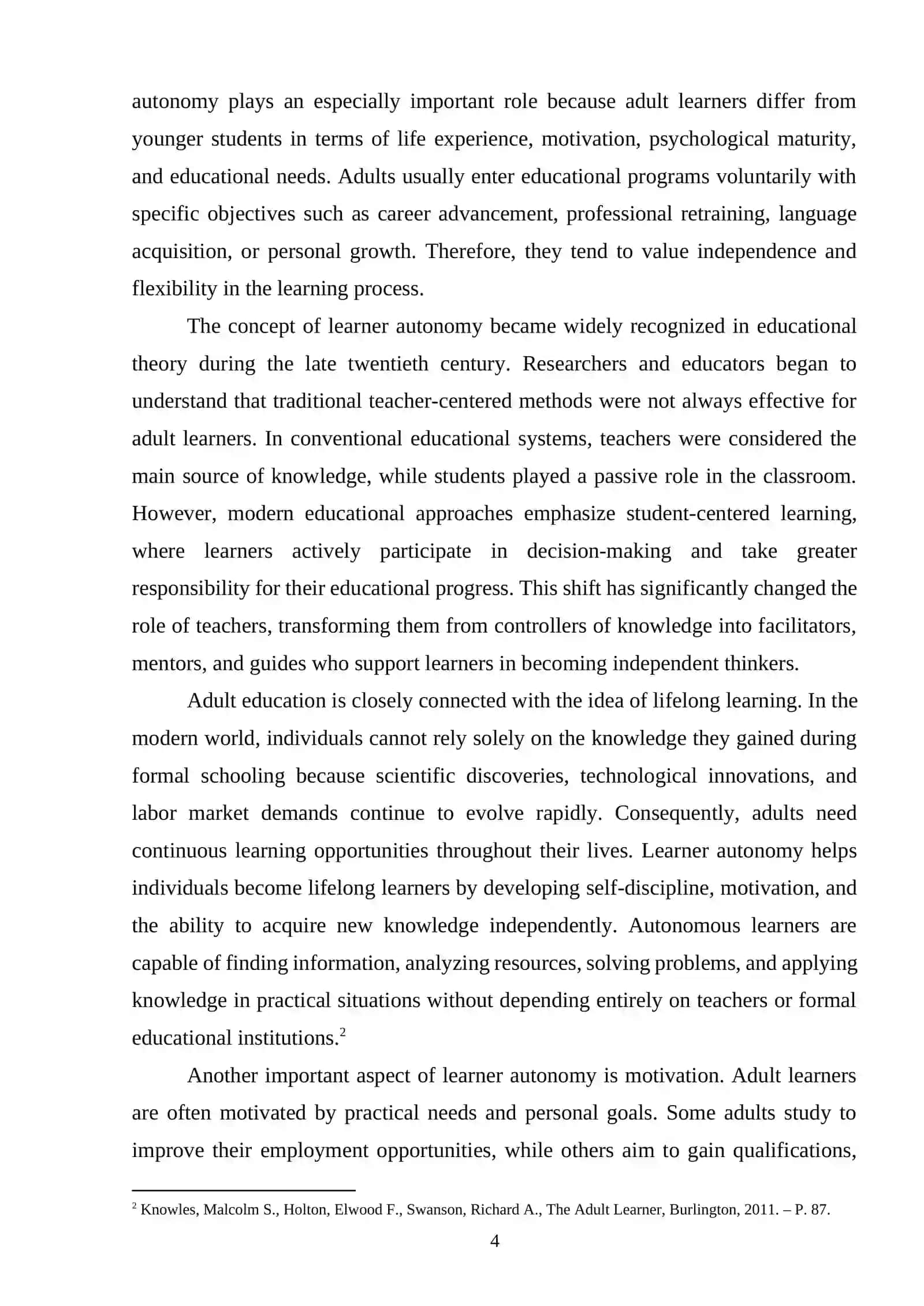 Building learner autonomy in adult education 3