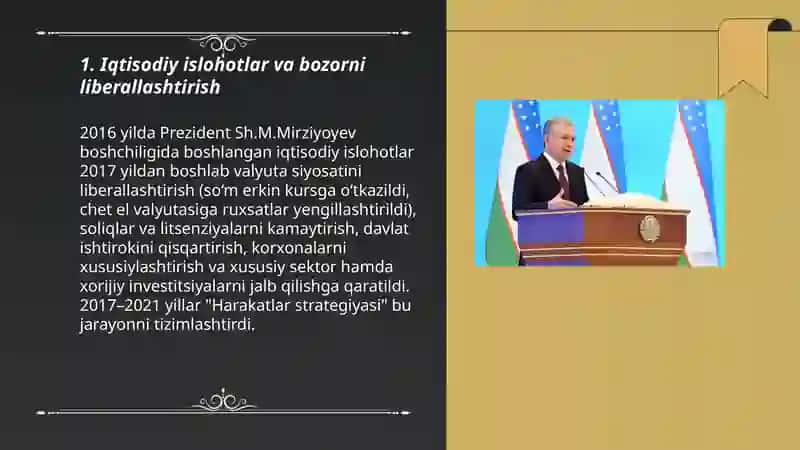 Iqtisodiy islohotlar va bozorni liberallashtirish 3