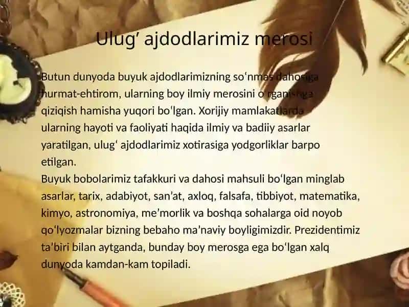 ULUGʻAJDODLARIMIZ 3