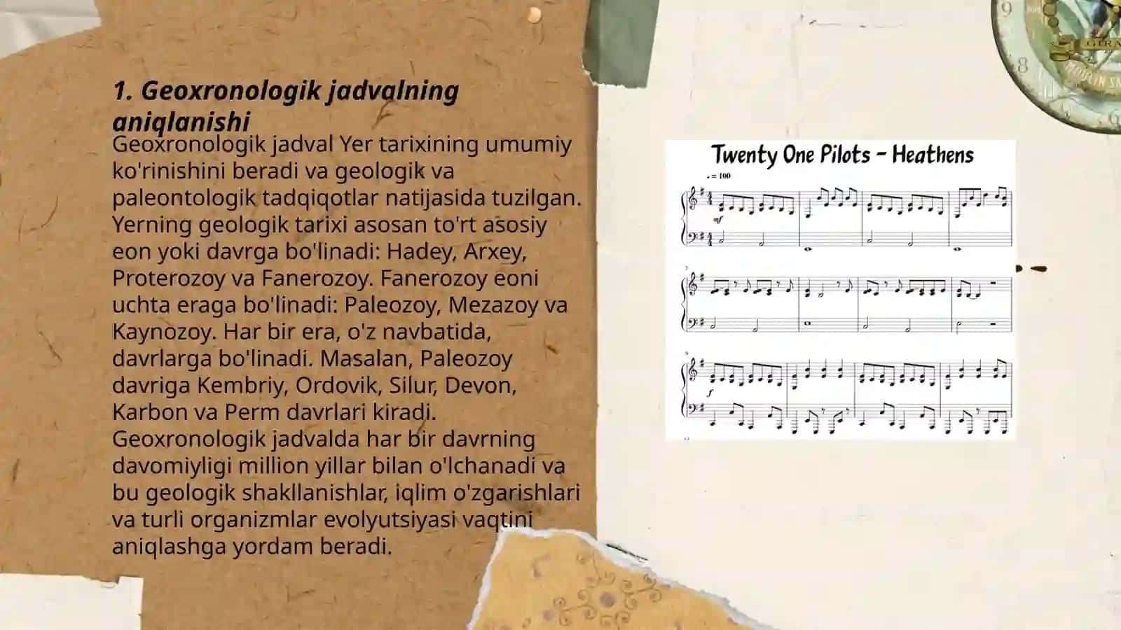 Geoxronologik jadval va asosiy togʻ hosil boʻlish bosqichlari 3