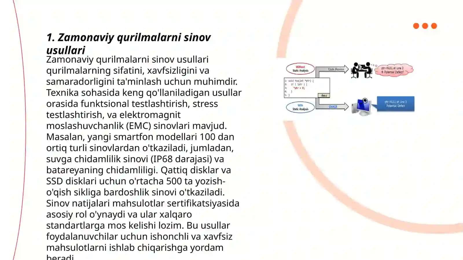 Zamonaviy texnik qurilmalar tahlili 3