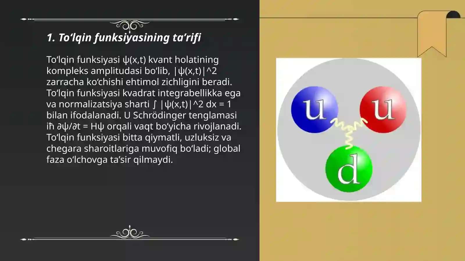 To‘lqin funksiyasi va uning xossalari (kvant mexanikada) 3