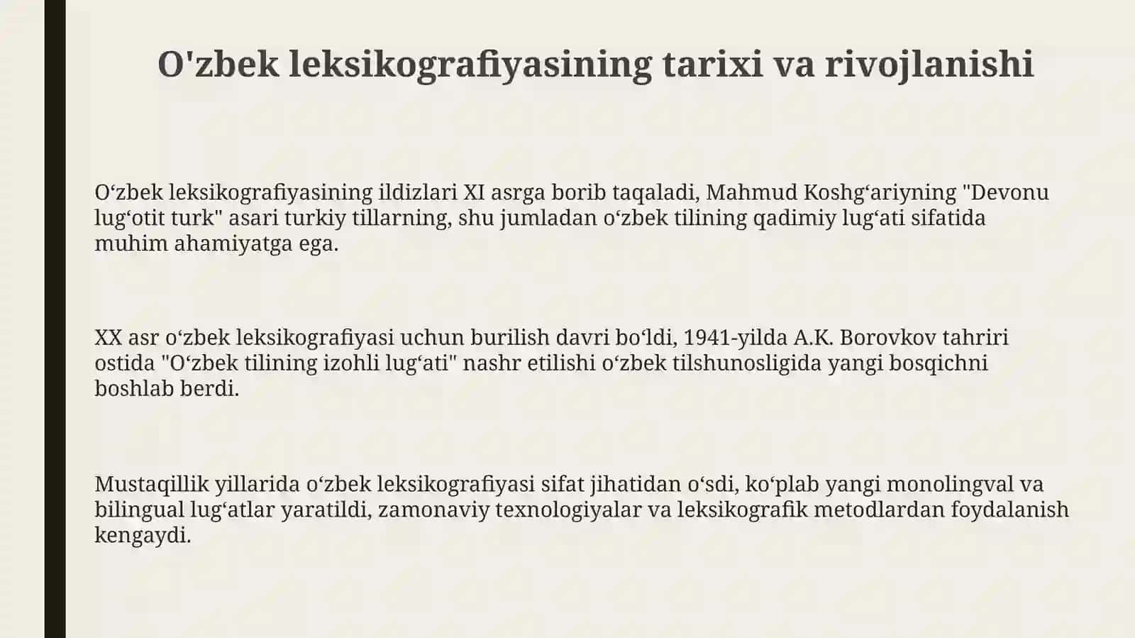 O‘zbekleksikografiyasi. Birtillivaikkitillilug‘atlarbilantanishish 3