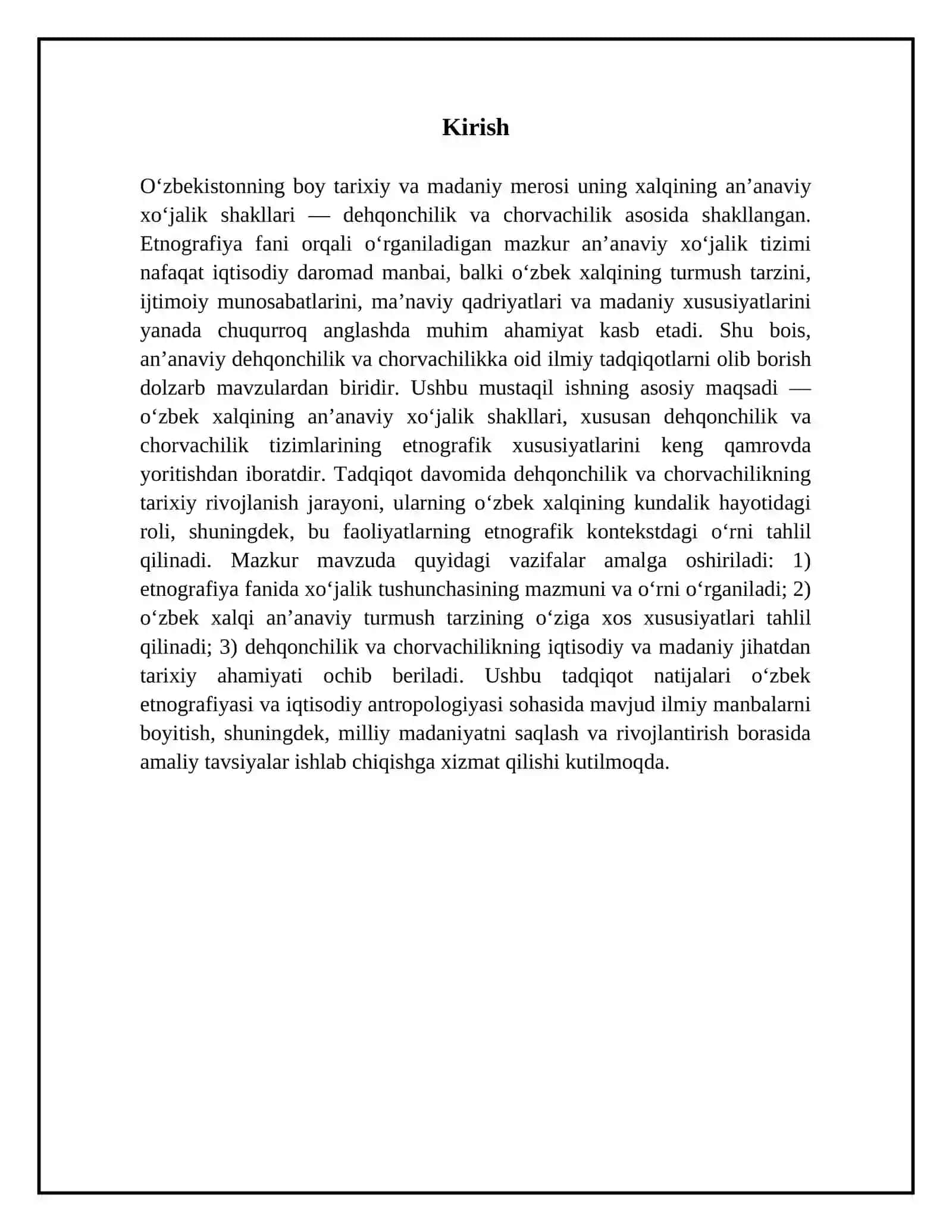 Oʻzbek xalqining an'anaviy xujalig dehqonchilik chorvachilik 3