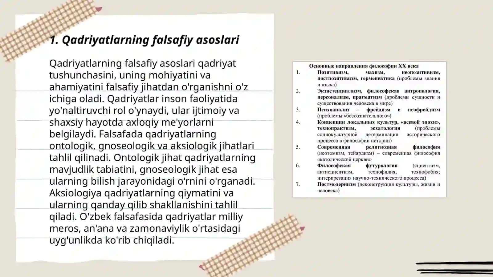 Qadriyatlarning Falsafiy Asoslari 3