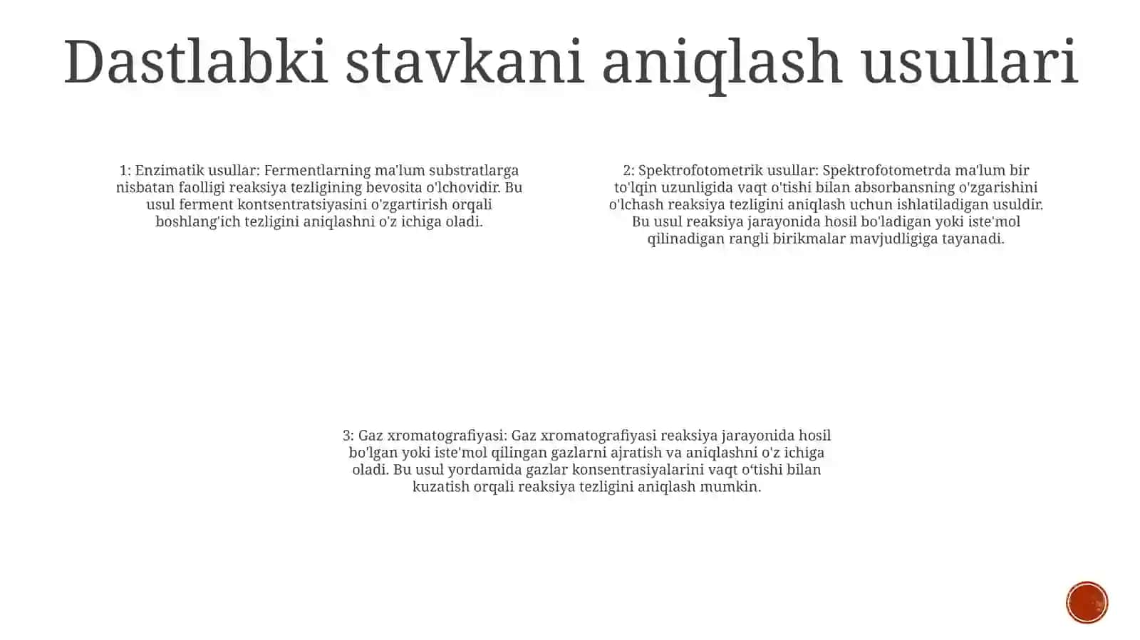 Fermentli Reaksiyalarning Boshlang'Ich Tezligi Va UniAniqlashUsullari 3
