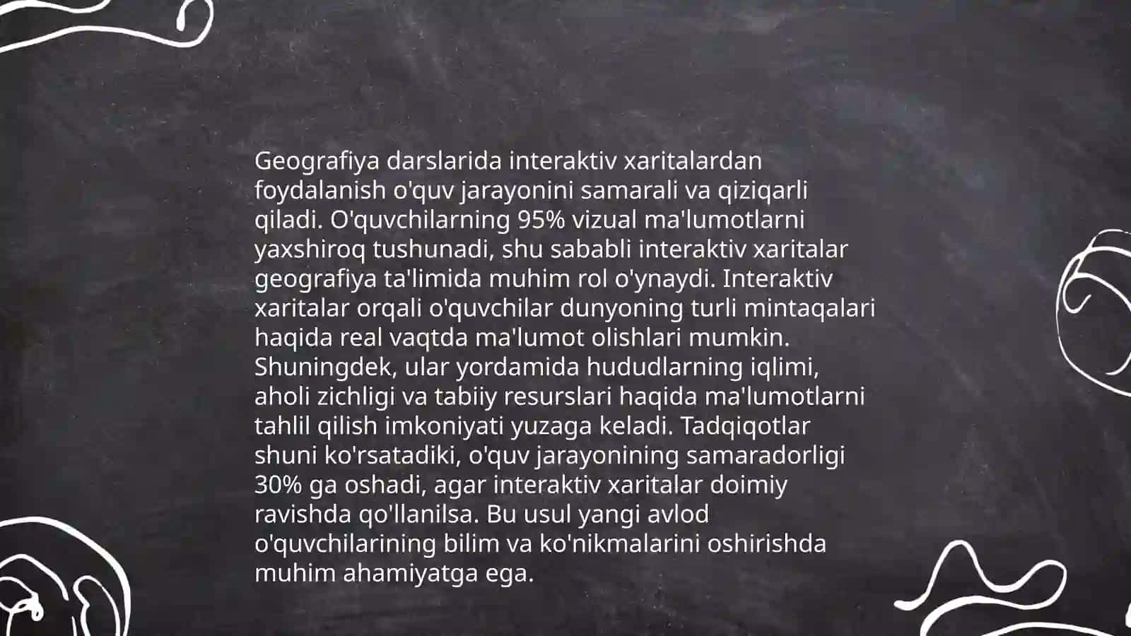 Geografiya darslarida media resurslaridan foydalanish oʻquvchilarning bilim samaradorligini oshirish 3