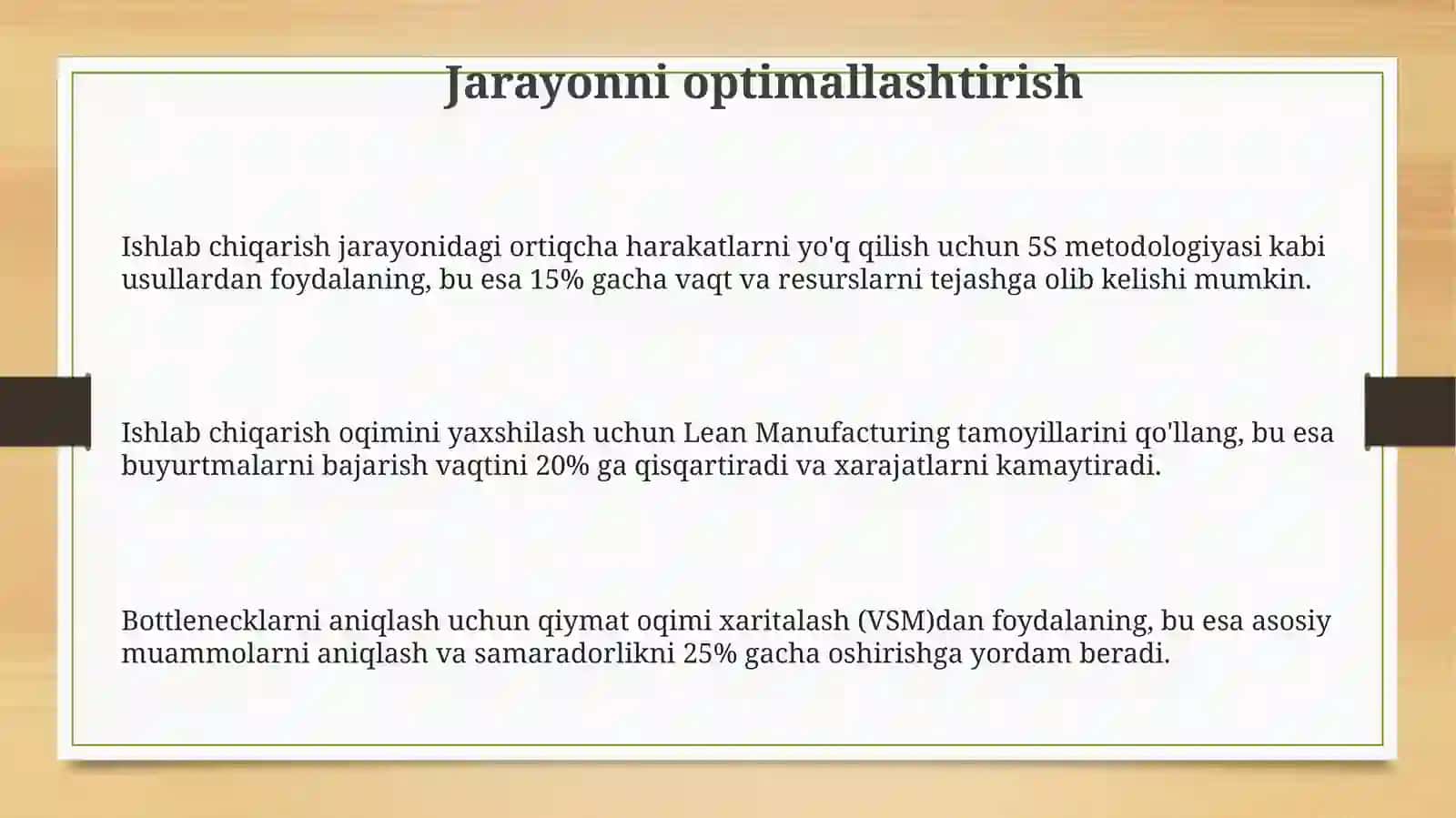 Ishlab chiqarish samaradorligini oshirish yo'llari 3