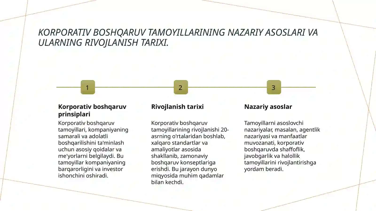 Korporativ boshqaruv tamoyillari 3