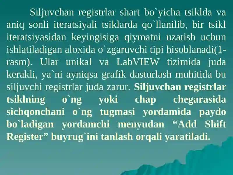 Siljuvchan registrlar 3
