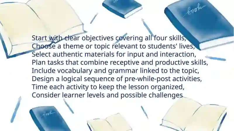 Making lesson plan using all language skills 3