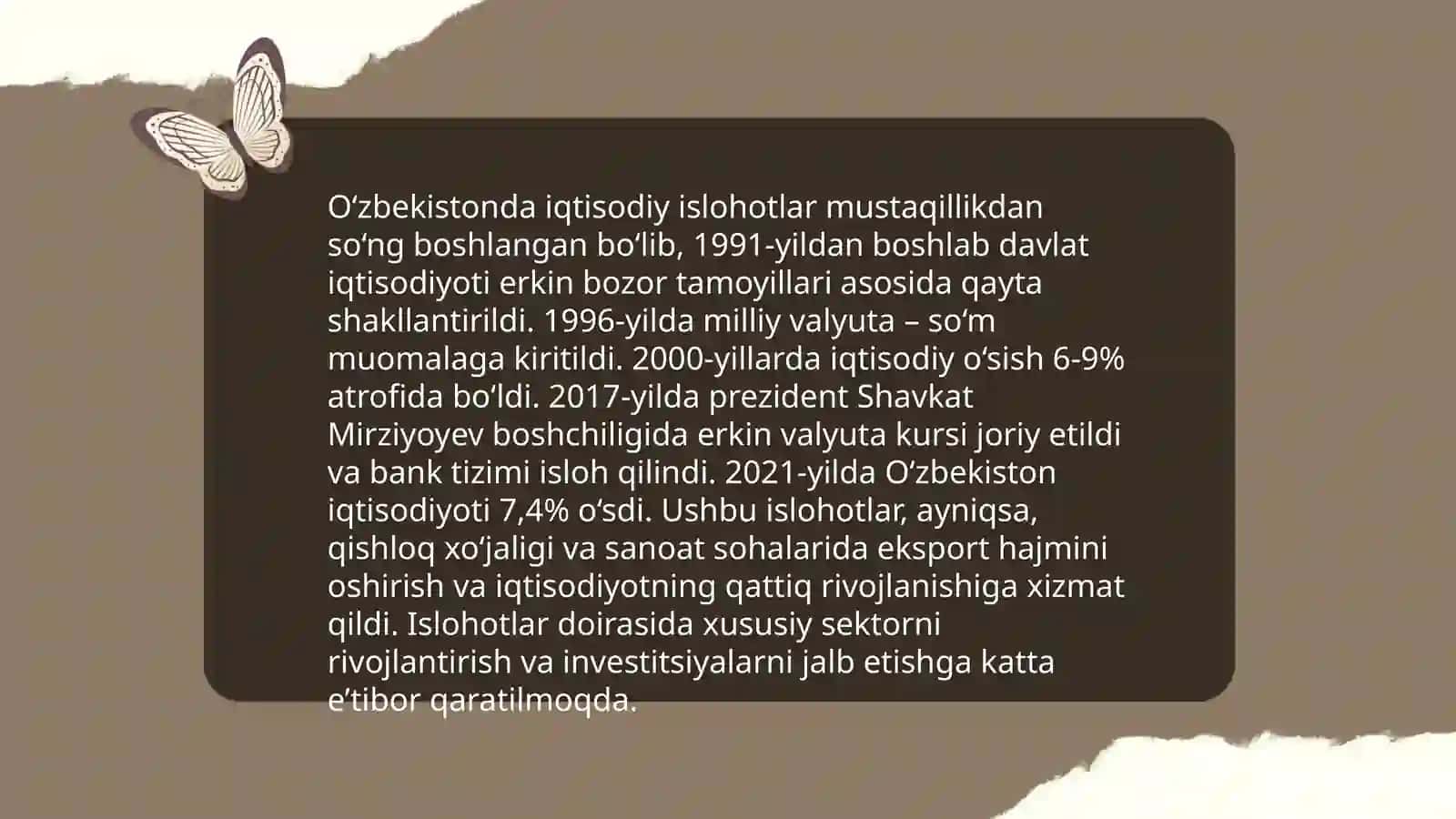O'zbekistonda iqtisodiy islohotlar tarixiy jarayoni 3