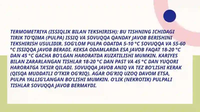Stomatologiyada bemorlarni qo'shimcha tekshirish usullari 3