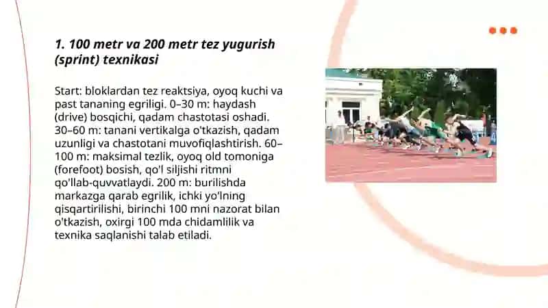 Yengil atletika turlari texnikasi 3