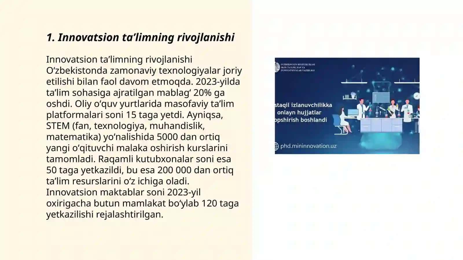 Innovatsion taʼlimning rivojlanish tarixi 3