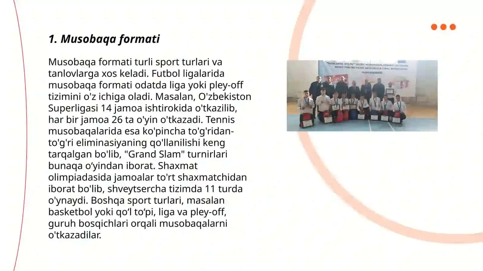 Gandbol musobaqa Nizomini tuzish 3