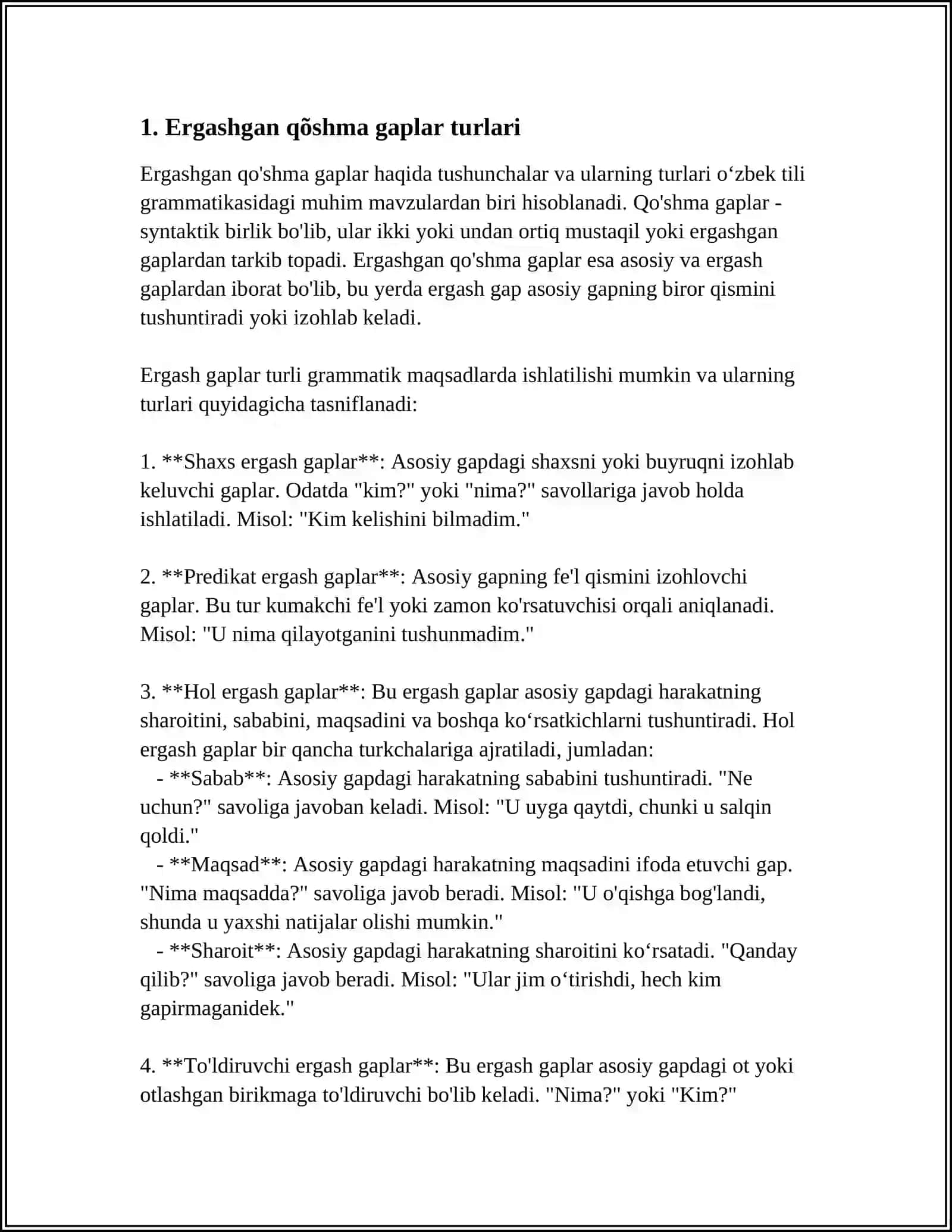 ERGASHGAN QÕSHMA GAPLAR 3
