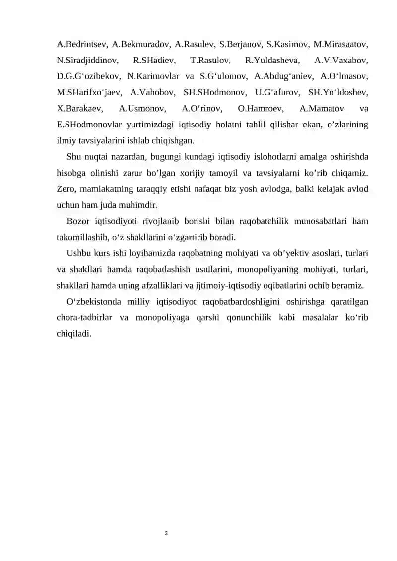 Monopoliyaga qarshi kurash va uni davlat tomonidan tartibga solinishi 3
