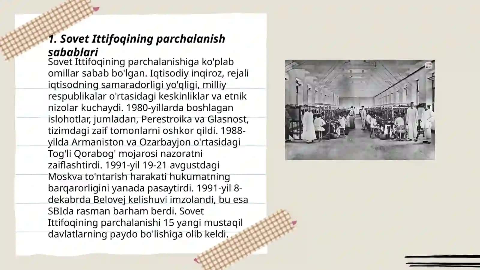 Sovet Ittifoqining parchalanishi va mintaqaviy hamkorlik 3