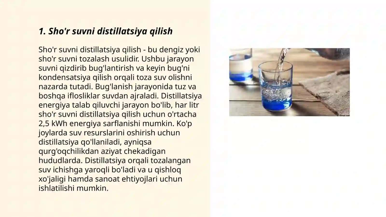 Sho'r suvni distillatsiya qilish 3