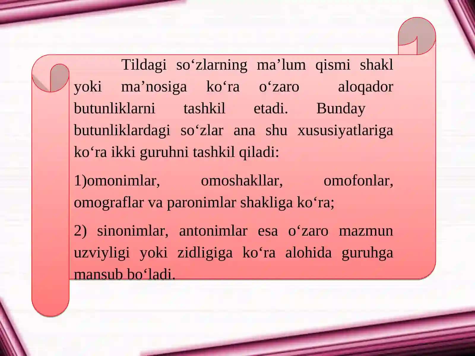 O'zbek imo ishora tilida lugʻat tarkibining shakil va mano munosabatlari 3