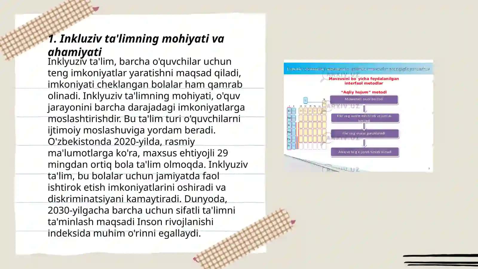 Inklyuziv maktablarda olib boriluvchi mashg'ulotlar 3
