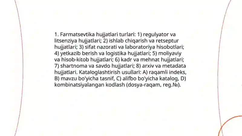 Farmatsevtika hujjatlari turlari 3