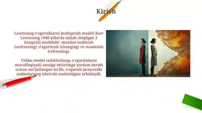 Levin o'zgarish modeli va uning zamonaviy talqinlari 3