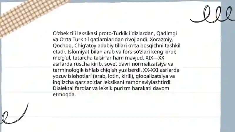 Oʻzbek tili leksikasi 3