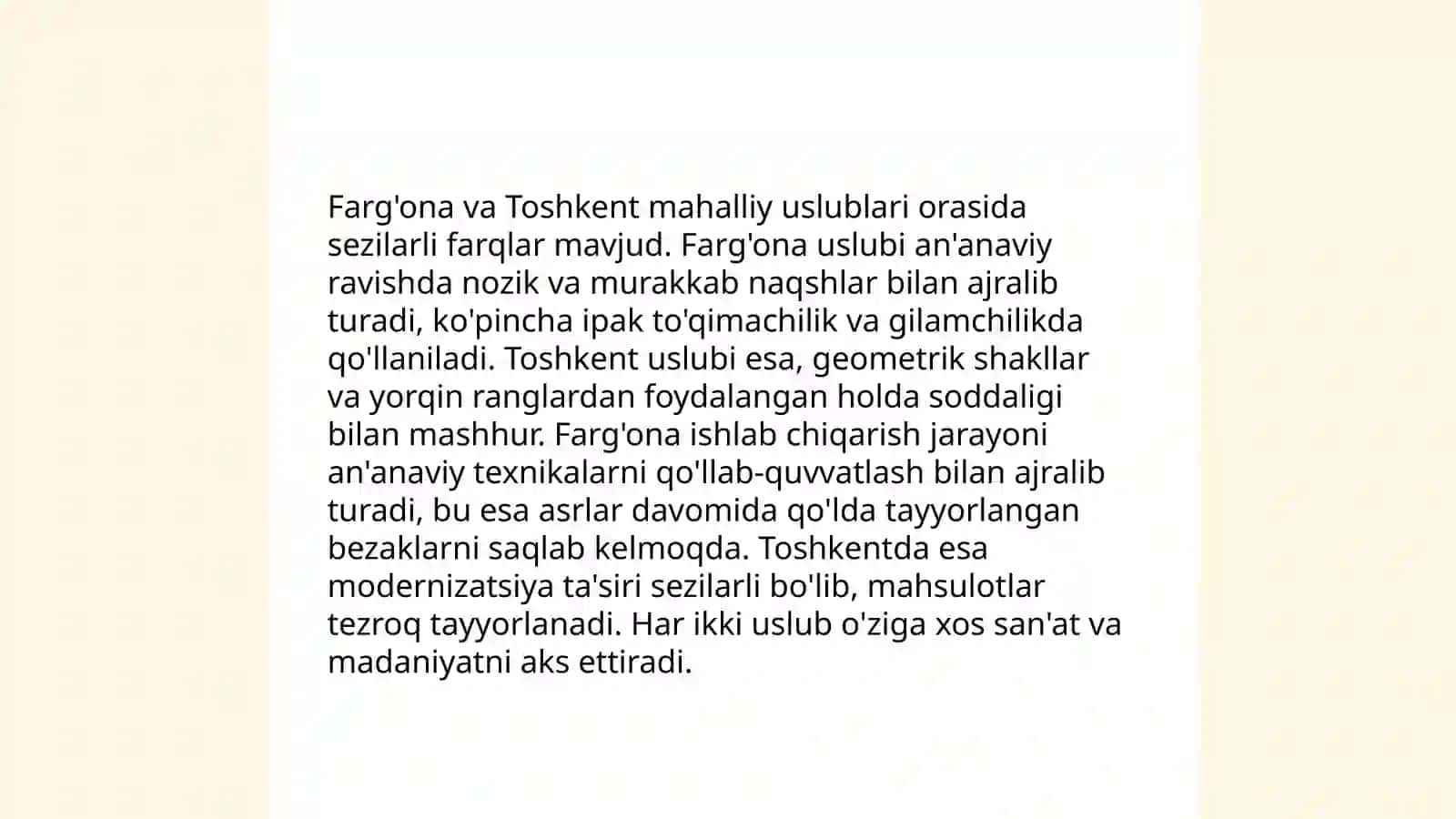 O'zbek xalq musiqa ijodi Farg'ona va Toshkent mahaliy uslublari 3