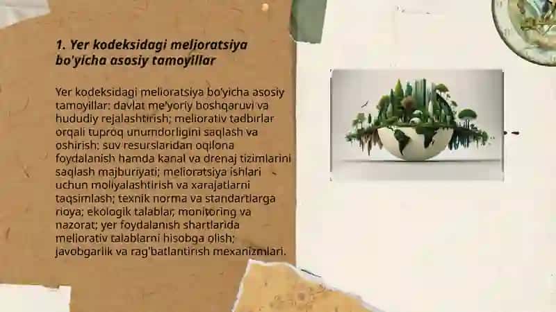 O'zbekiston Respyblikasining Yer kodeksi,suv va suvdan foydalanish to'g'risidagi qonunlar 3