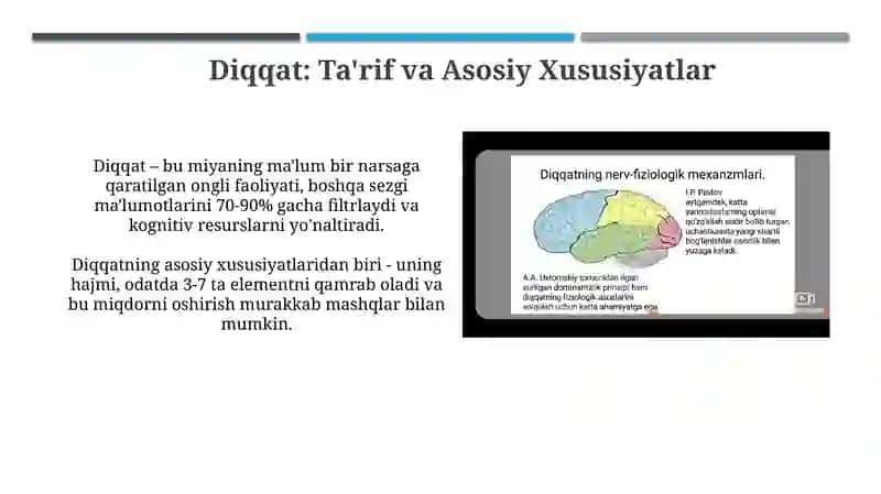 Diqqat haqida tushuncha 3