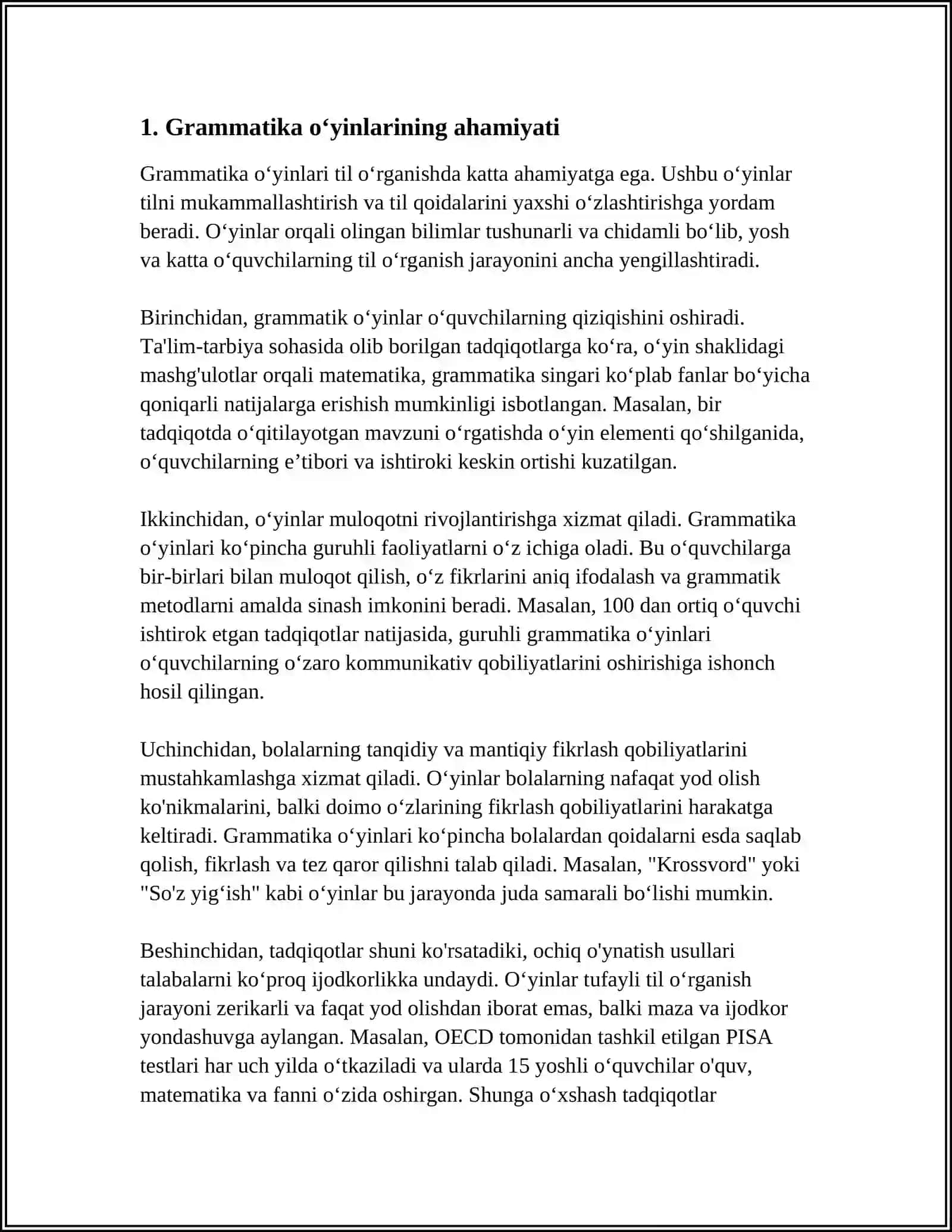 SON SÒZ TURKUMINI ÒRGANISHDA GRAMMATIK ÒYINLARDAN FOYDALANISH 3
