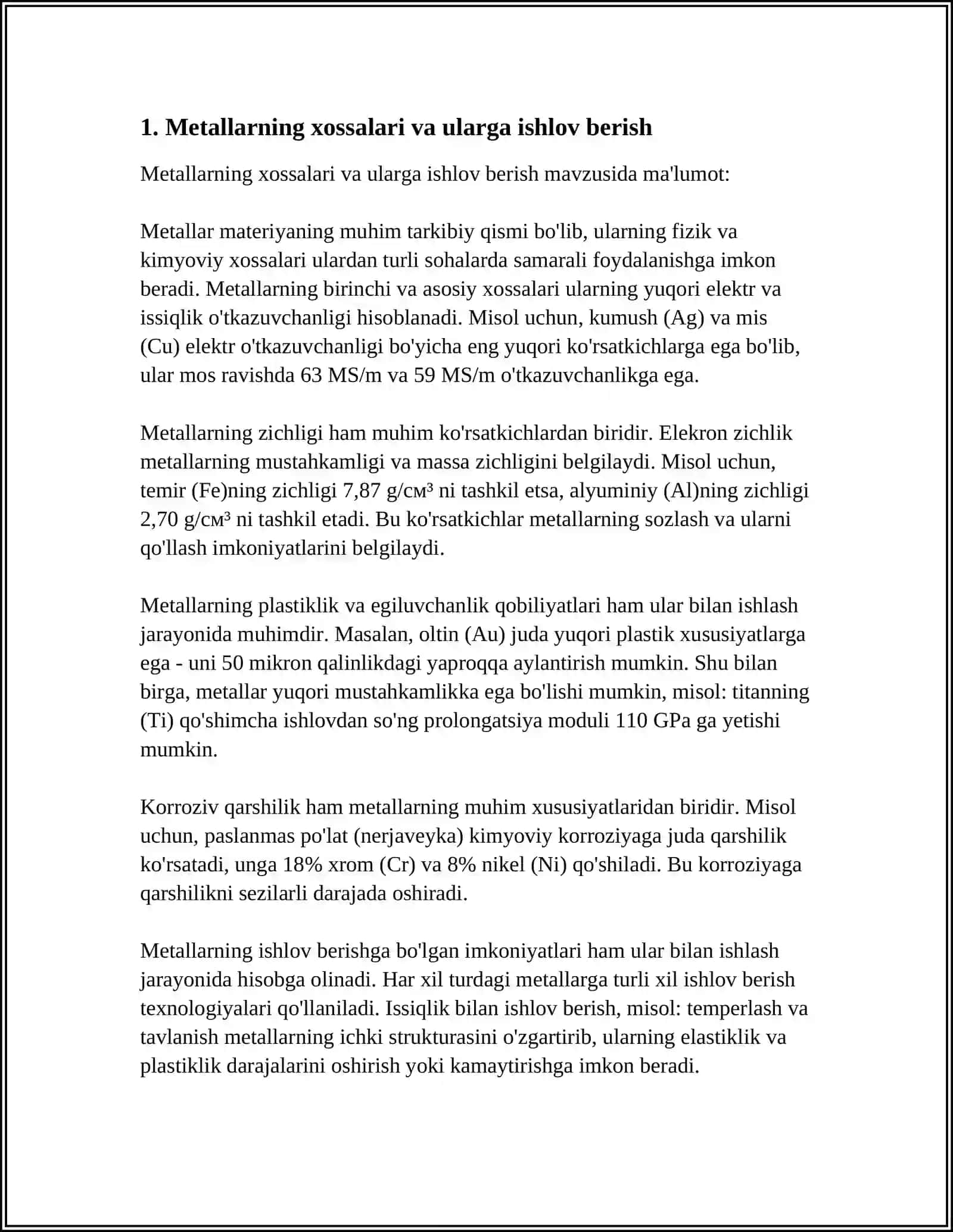 METALLARNI ISHLAB CHIQARISH TEXNOLOGIYASI ASOSLARI 3