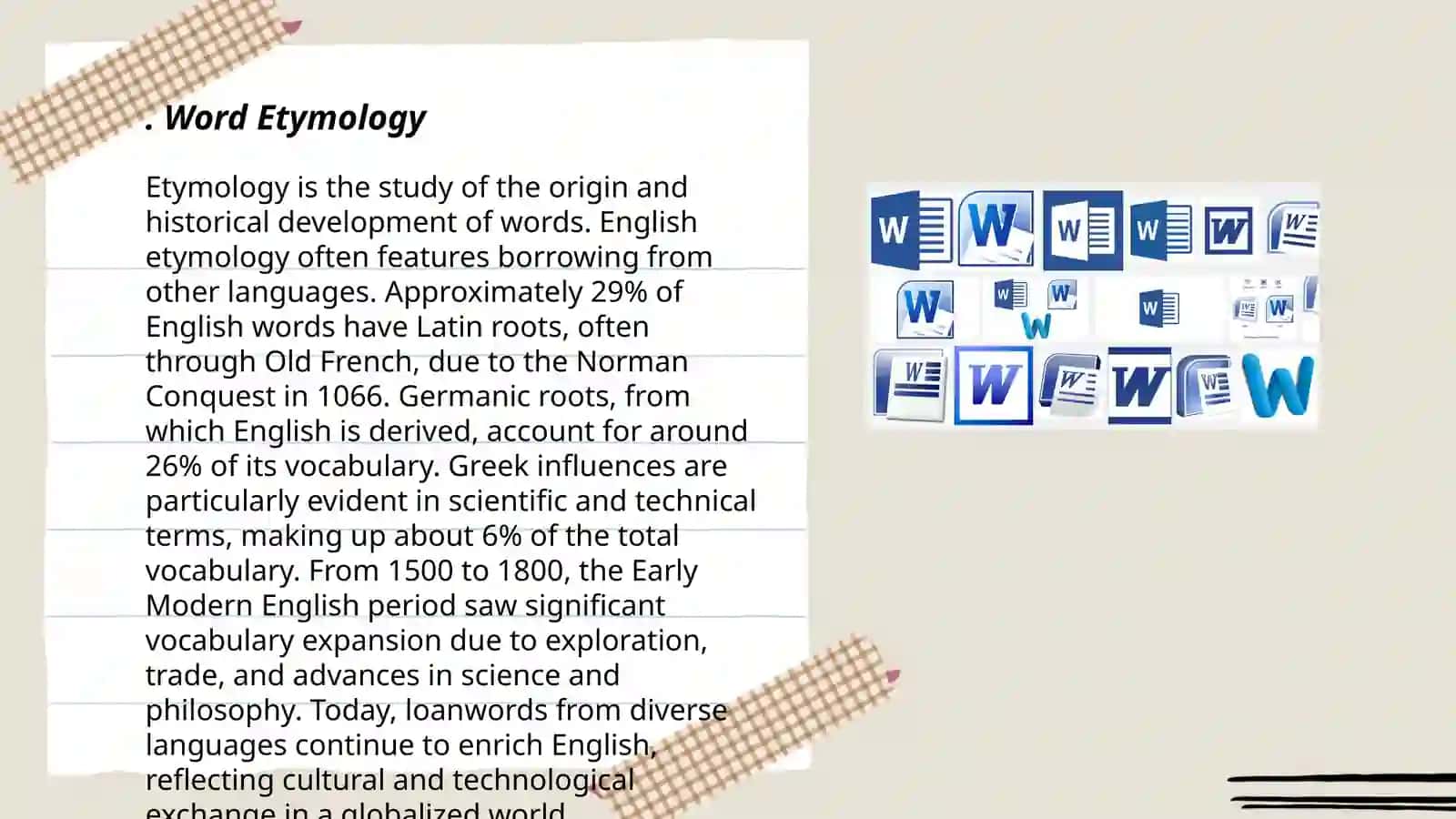 Word information 3