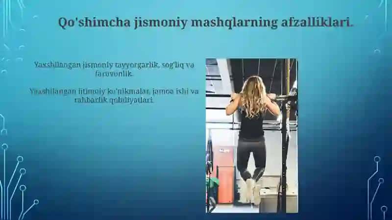 Jismoniy tayyorgarlik va sinfdan tashqari ishlar 3