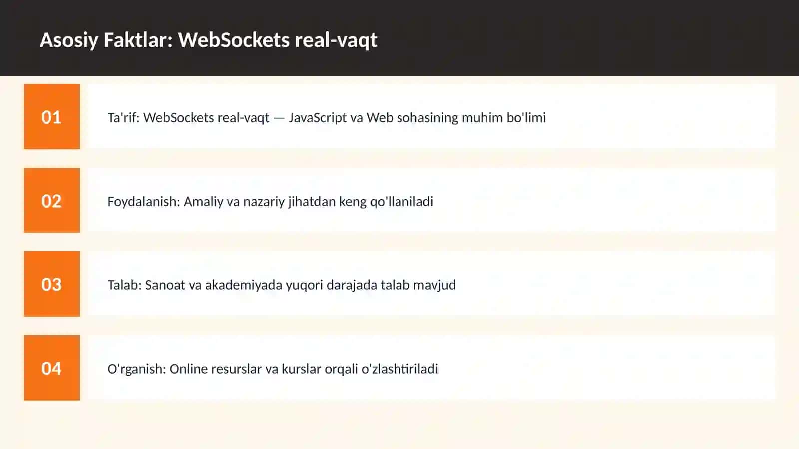 WebSockets real-vaqt 3