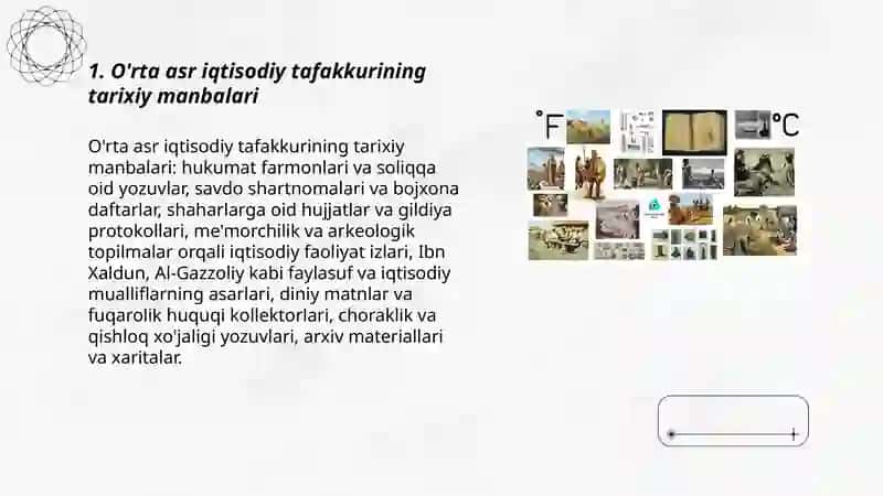 O'rta asr iqtisodiy tafakkuri 3