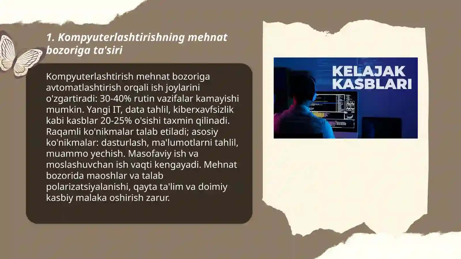Kompyuterlashtirish va kelajak kasblari 3