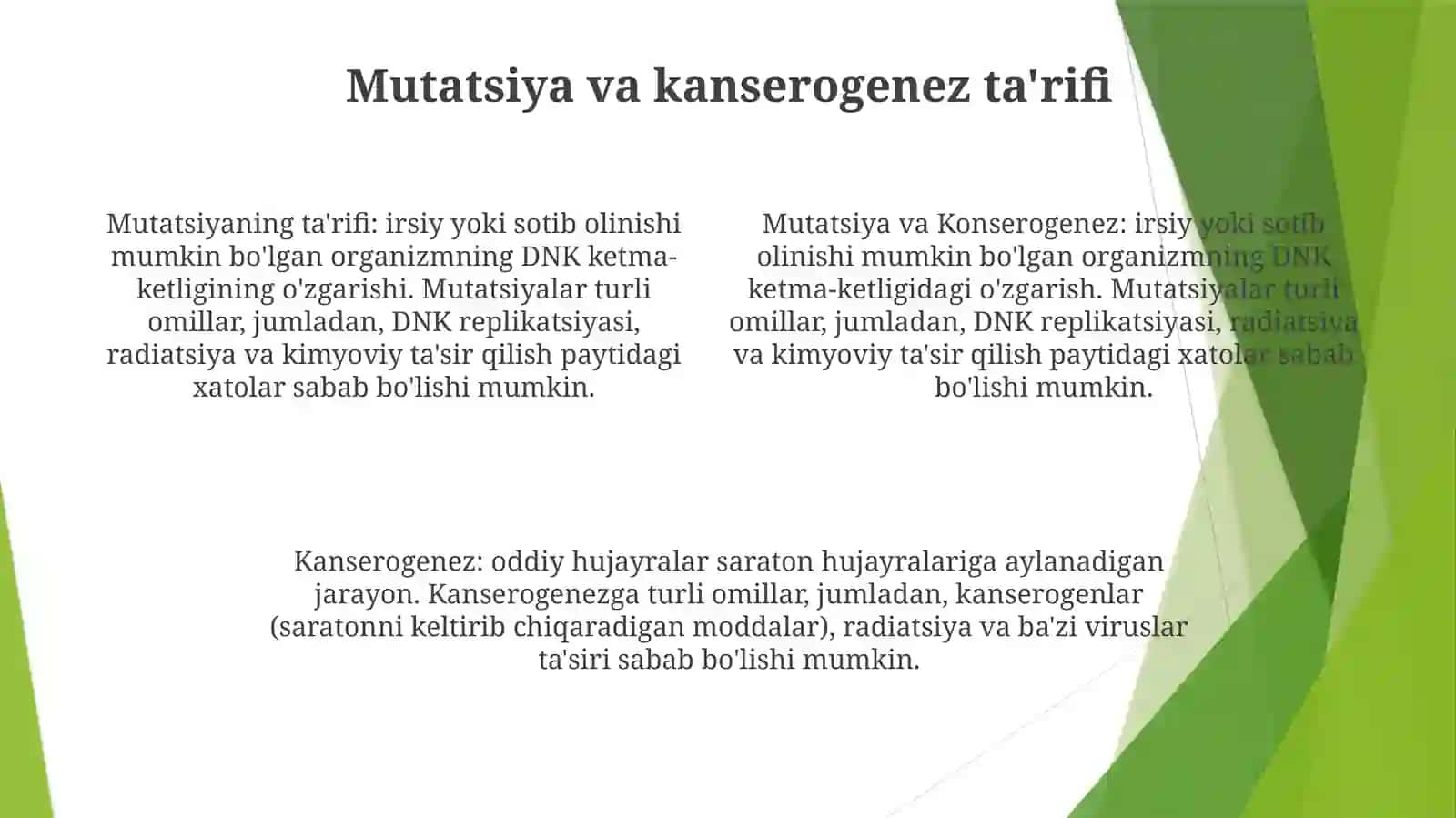 Mutatsiya Va Konserogenez 3