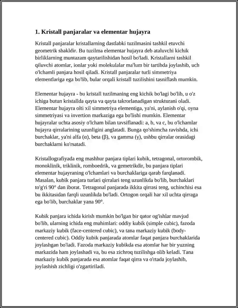 MODDALARNING KRISTALL TUZILISHI 3