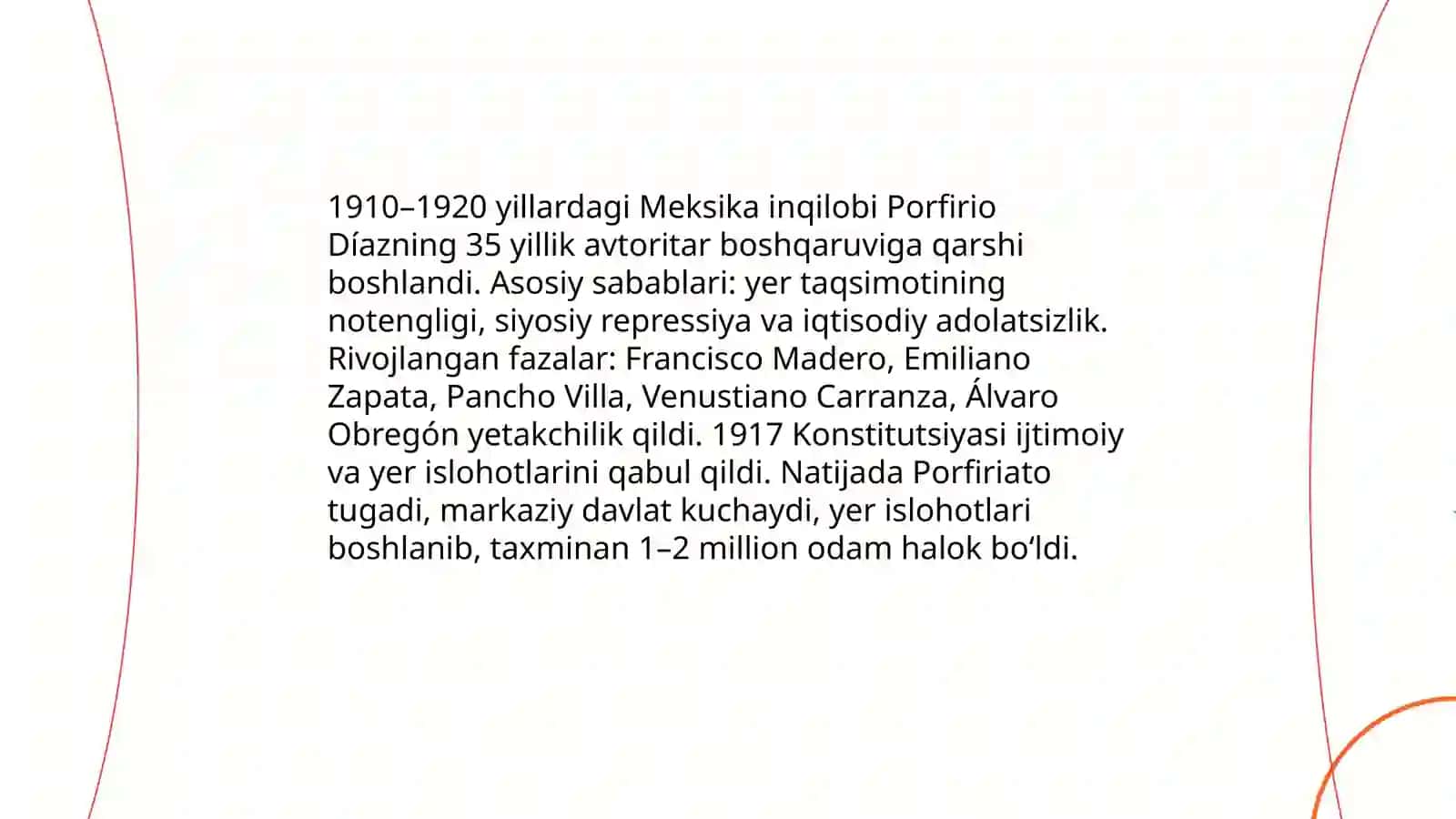 Lotin Amerikasi mamlakatlarida milliy ozodlik harakatlari va inqilobiy jarayonlar 3