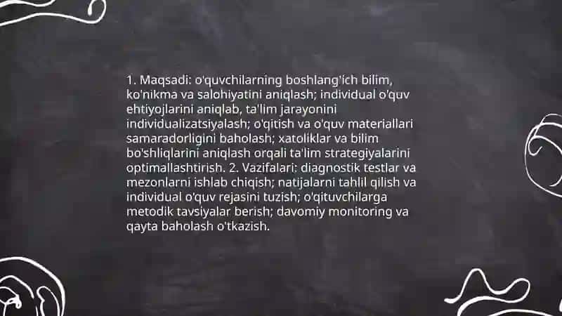 Taʼlim olganlikni tashxis etish 3