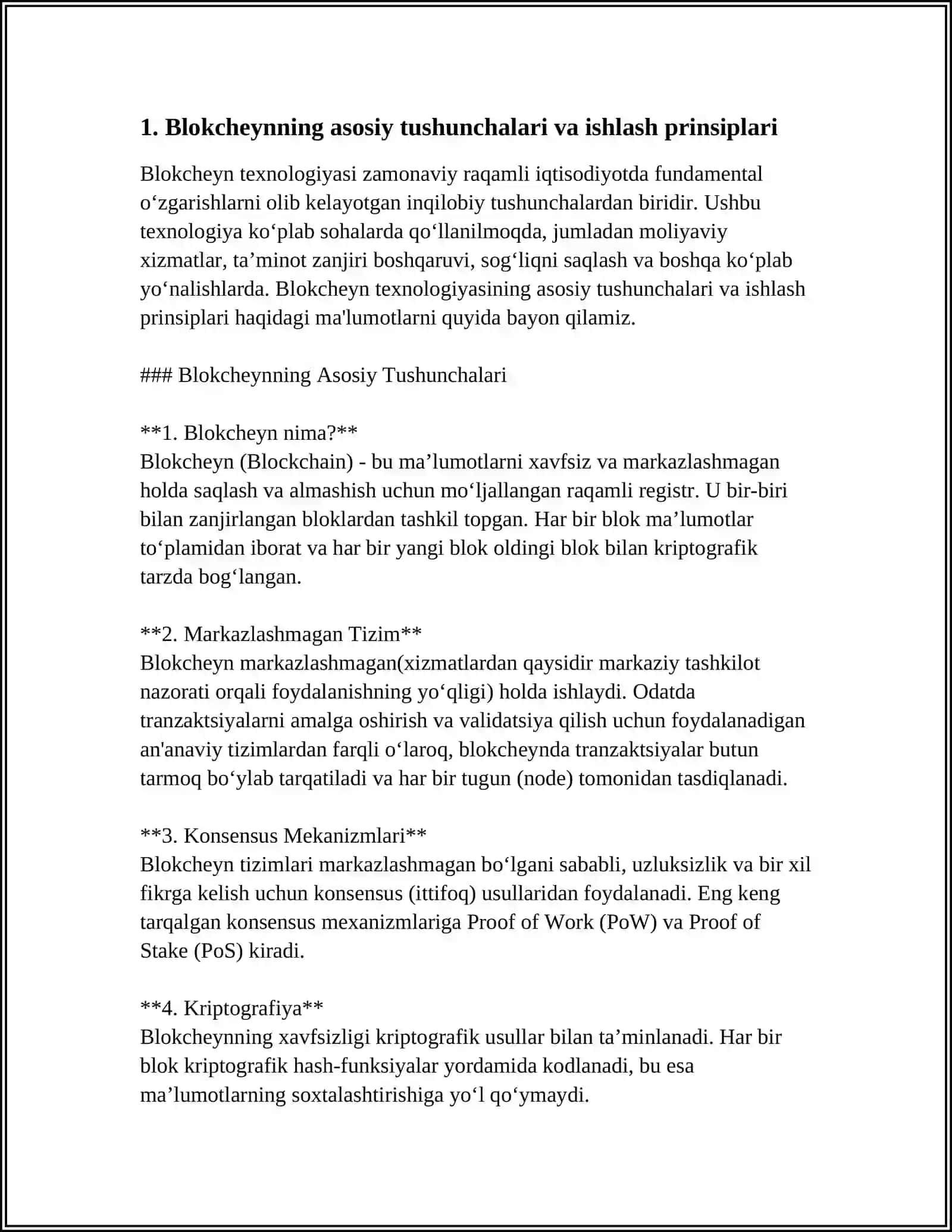 BLOKCHEYN TEXNOLOGIYASI VA KRIPTOVALYUTALAR 3