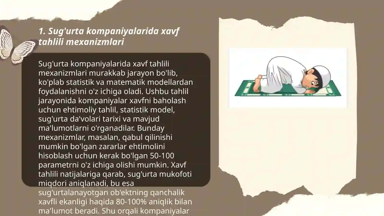 Sug'urta kompaniyalarida xavf tahlili mexanizmlari 3