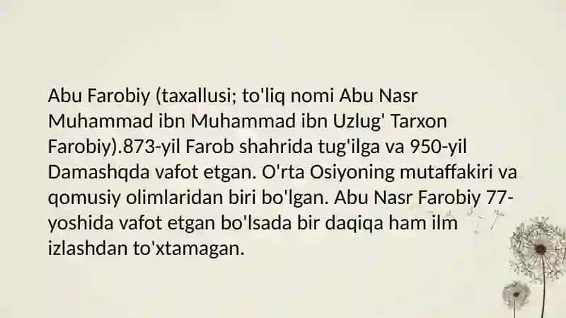 Abu Nasr Farobiyning ,,Fozil odamlar shahriʼʼ asarida tarbiyaviy qarashlar 3