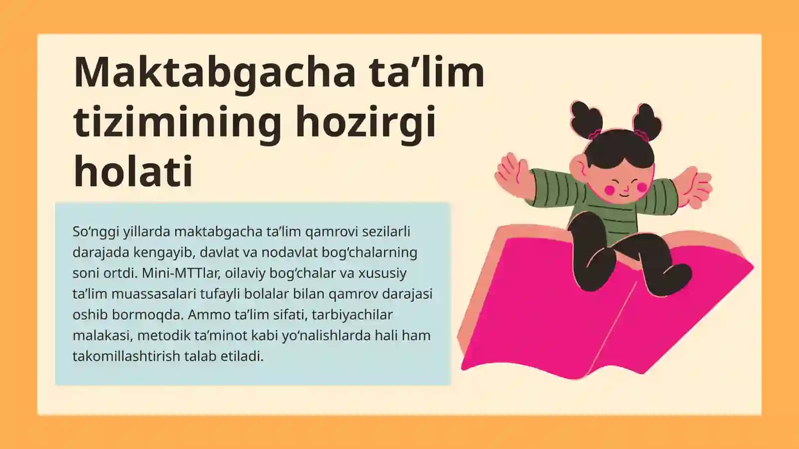 Maktabgacha ta’lim tizimini rivojlantirishning ustuvor yo‘nalishlari 3