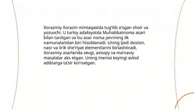 Xorazmiy va uning “Muhabbatnoma” asari 3