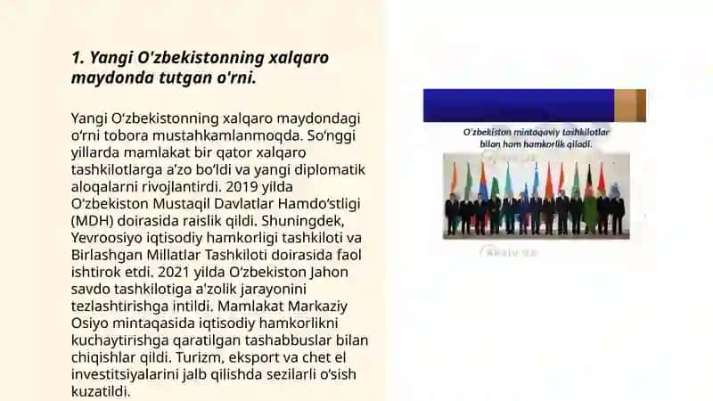 Yangi O'zbekiston ijtimoiy-siyosiy, iqtisodiy va madaniy hayotida ro'y berayotgan o'zgarishlarning salqaro reyting va indekslarda aks etishi 3